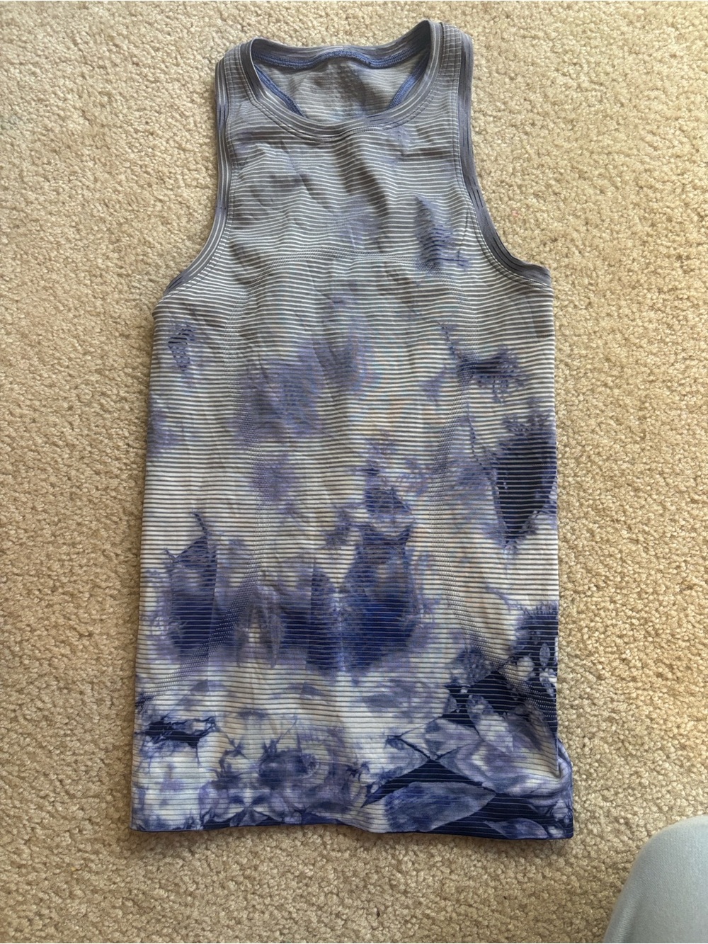 Very good condition. Lululemon swiftly tech striped and tie dye tank top size 2